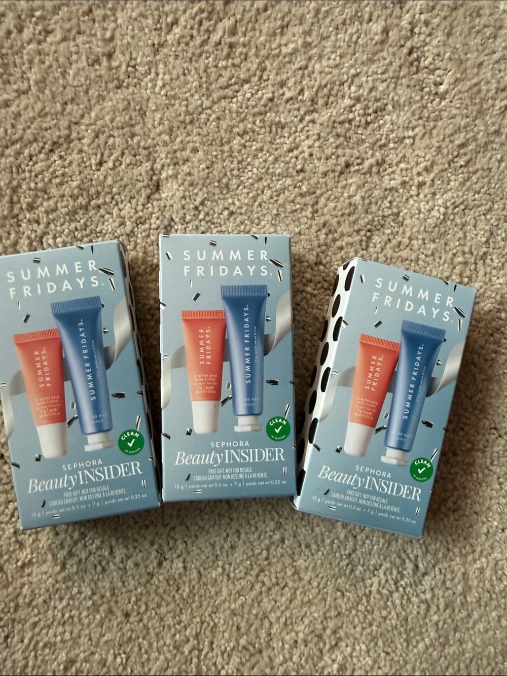 Summer Fridays beauty insider gift lip butter jet set mask